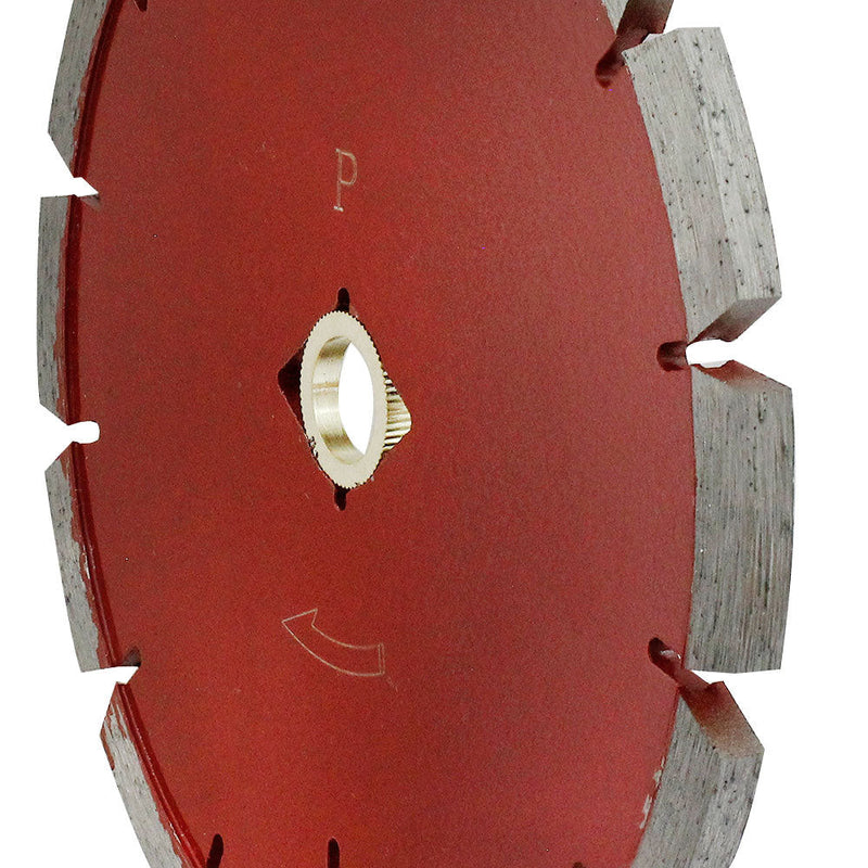 7'' Premium Red Tuck Point Blade Concrete Mortar Joint Removal DM7-8''-5-8'' Arbor