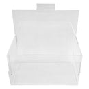 7'' x 4'' x 7'' Clear Acrylic Lucite Bin Holder Slatwall Display Rack Fixture