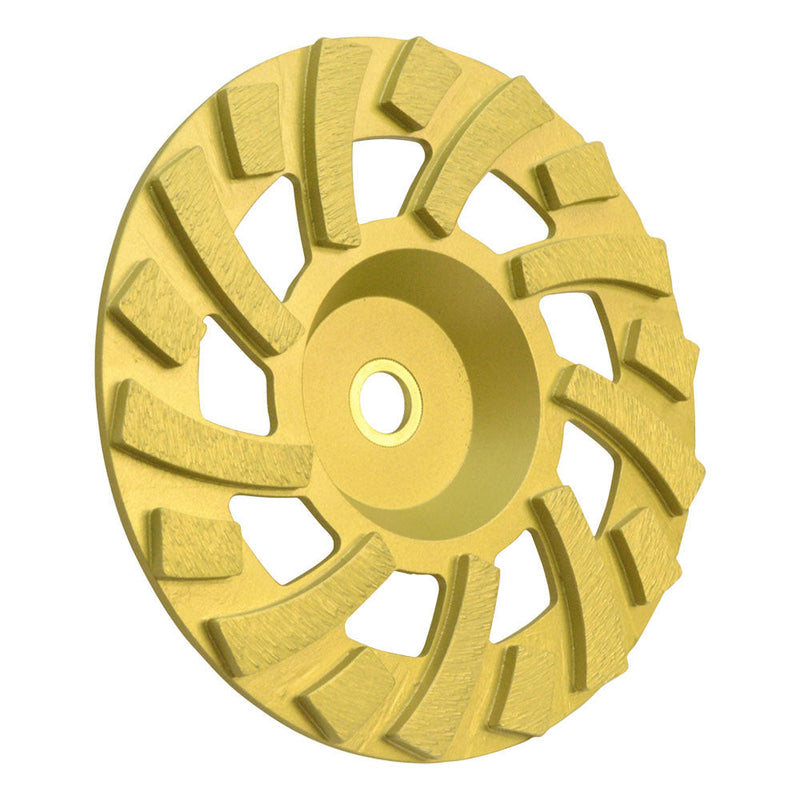 7'' x 7/8''-5/8'' Super Turbo Hard Concrete Grinding Diamond Cup Wheel 18 Segments