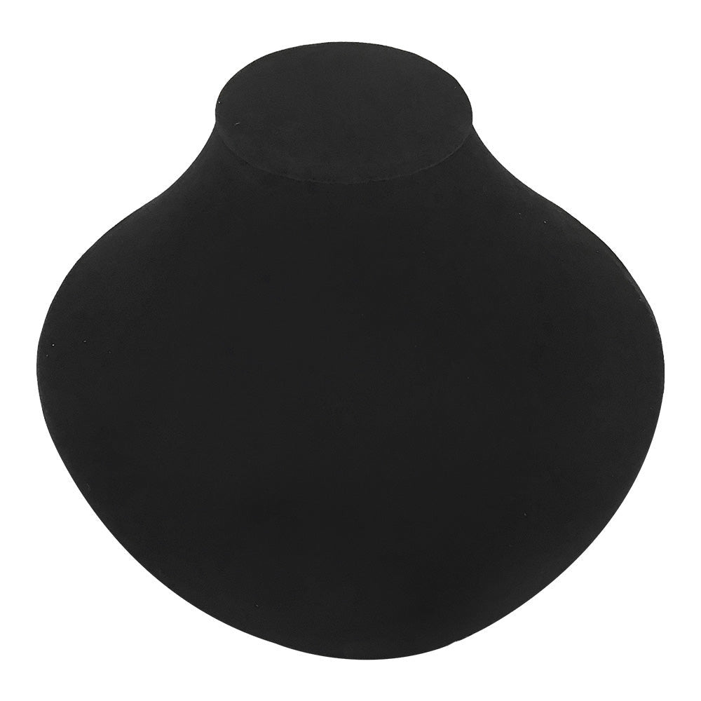 7''L x 8-1/2''W Black Velvet Necklace Pendant Chain Link Jewelry Display Holder