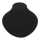 7''L x 8-1/2''W Black Velvet Necklace Pendant Chain Link Jewelry Display Holder