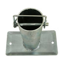 7-1-2'' Tall Jack Foot Stand Base Plate Lock Pin RV Trailer 2,000 Lbs Galvanized Foot Plate