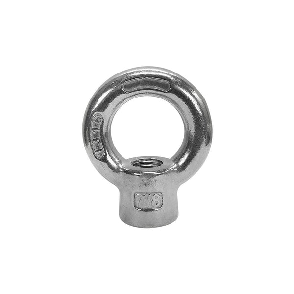 7/8" Boat Marine T316 Stainless Steel Lifting Eye Nut 5,800 LBS Cap UNC Tap