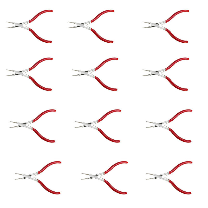 24 Pc Round Nose 5-1/2'' Double Spring Beading Plier Headpin Curling Bending