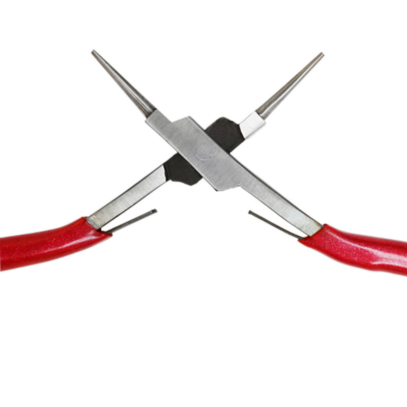 24 Pc Round Nose 5-1/2'' Double Spring Beading Plier Headpin Curling Bending
