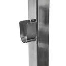 74''H Chrome 3 Roll Bagging Unit Plastic Film Garment Bag Bagger Fixture Display