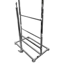 74''H Chrome 3 Roll Bagging Unit Plastic Film Garment Bag Bagger Fixture Display