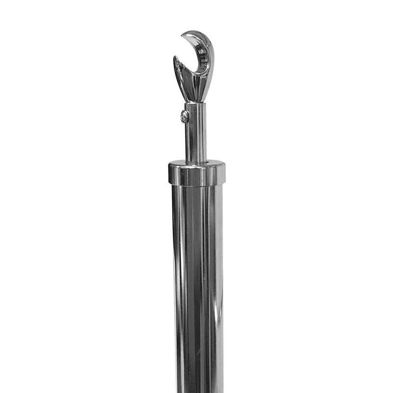 74''H Chrome 3 Roll Bagging Unit Plastic Film Garment Bag Bagger Fixture Display