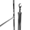 74''H Chrome 3 Roll Bagging Unit Plastic Film Garment Bag Bagger Fixture Display