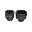 Professional CR-MO steel impact socket set organized in red portable case.