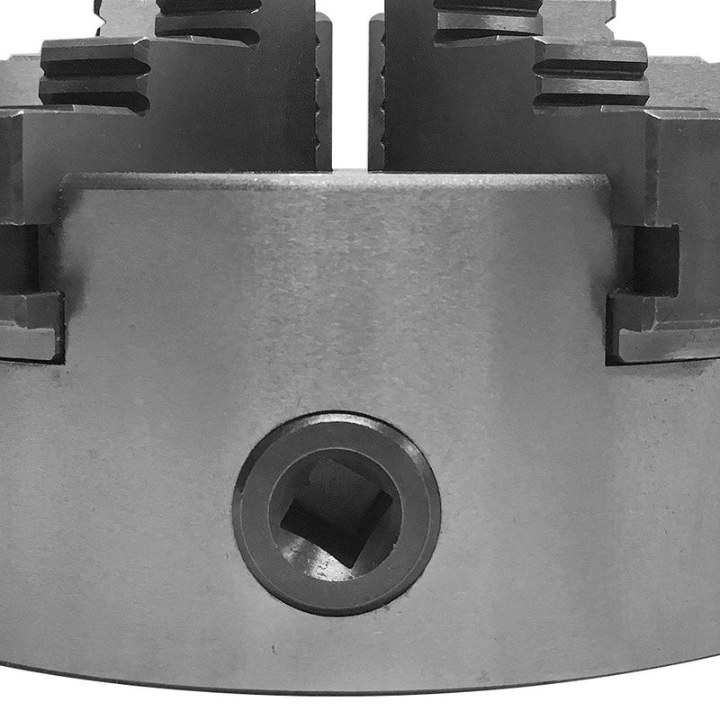 8" 6 Jaw Self Centering Scroll Lathe Chuck Solid Jaws Lathing 12 Jaws Included
