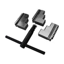 8" Chuck Welding Positioner Rotary Table 100-200 Lbs Capacity Hollow Chuck Turntable with 0-90° Adjustable Tilt for MIG TIG Welding, Fabrication, and Metal Work