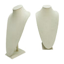 8"W x 17" Tall Linen Covered 3D Necklace Jewelry Display Bust Stand Freestanding Pendant Retail Jewelry