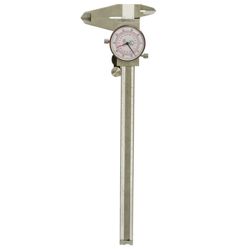 8"/ 200MM Dual Reading Dial Caliper Shockproof Scale Metric SAE Standard INCH