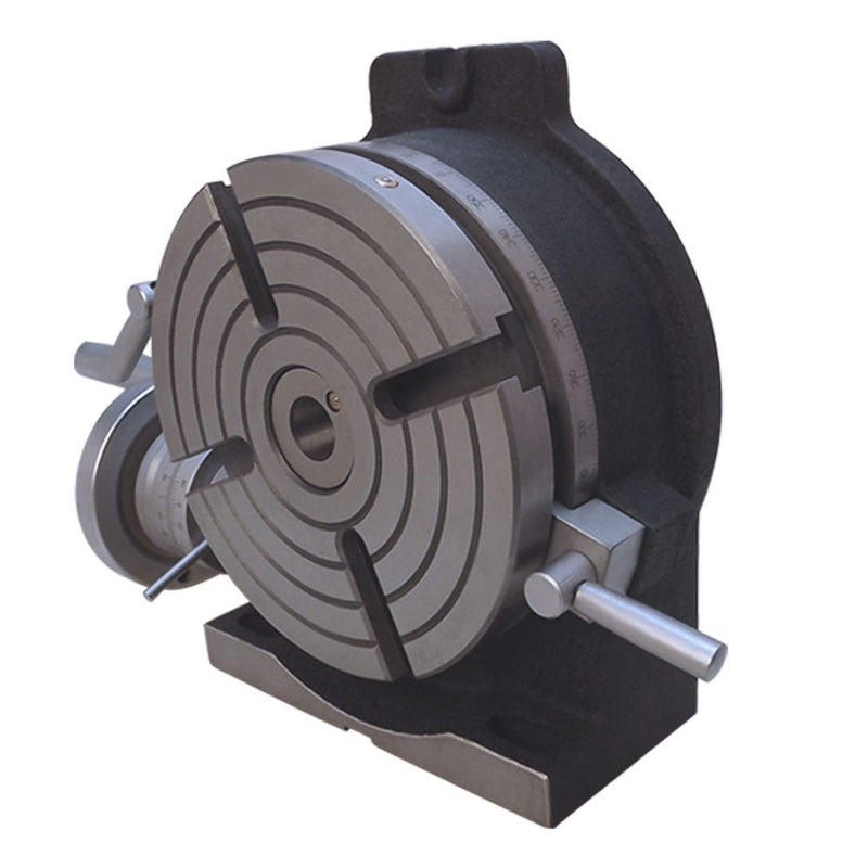 8'' Horizontal & Vertical Rotary Table Vernier Reading Milling Drilling Boring
