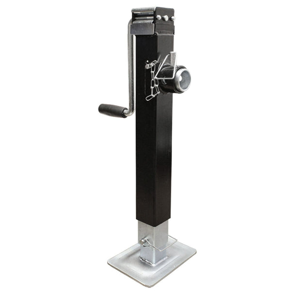 8,000 LB Weld On Drop Leg Pin Sidewinder Trailer Jack Adjustable Tube Hauler