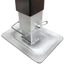 8,000 LB Weld On Drop Leg Pin Sidewinder Trailer Jack Adjustable Tube Hauler