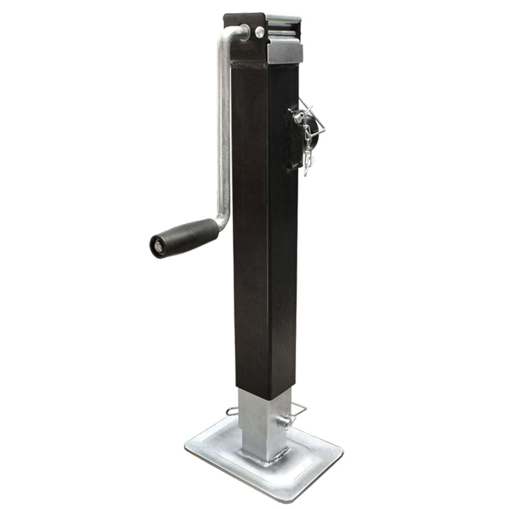 8,000 LB Weld On Drop Leg Pin Sidewinder Trailer Jack Adjustable Tube Hauler