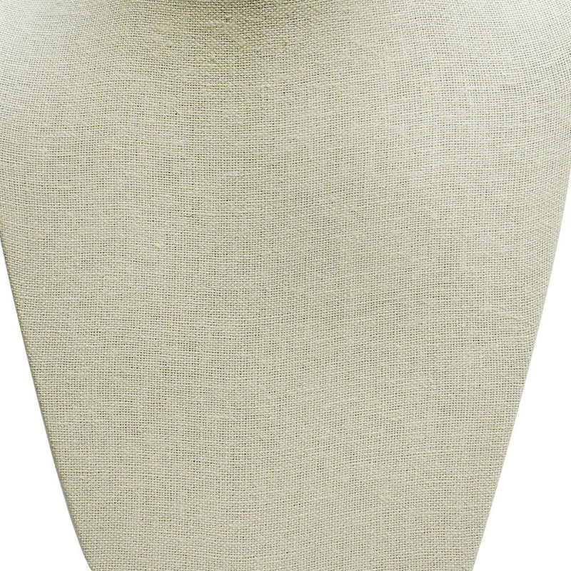 8-1/4''W x 14-1/2'' Tall Linen Covered Necklace Stand Pendant Retail Jewelry Display