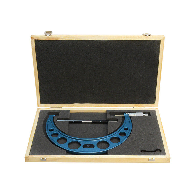 8-9'' Outside Micrometer Solid Metal Frame 0.0001'' Graduation Wooden Case