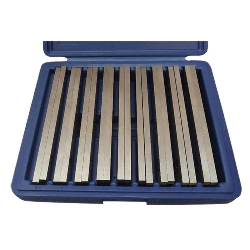 9 Pair 1-4'' Hardened Steel Parallel Set 6'' Long 0.0002'' Square Precision 3-4 in 1-3-4