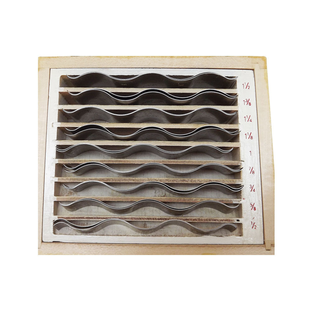 9 Pair Wavy Parallel Set .0002'' Harden Steel Machinist Tool 1-2 to 1-1-2 Gages