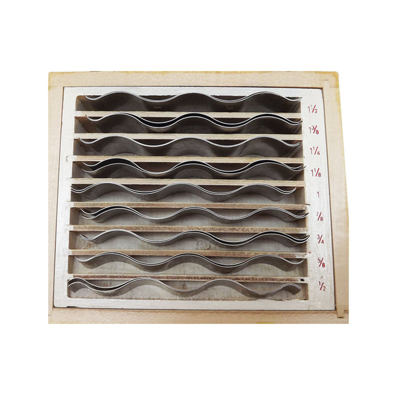 9 Pair Wavy Parallel Set .0002'' Harden Steel Machinist Tool 1-2 to 1-1-2 Gages