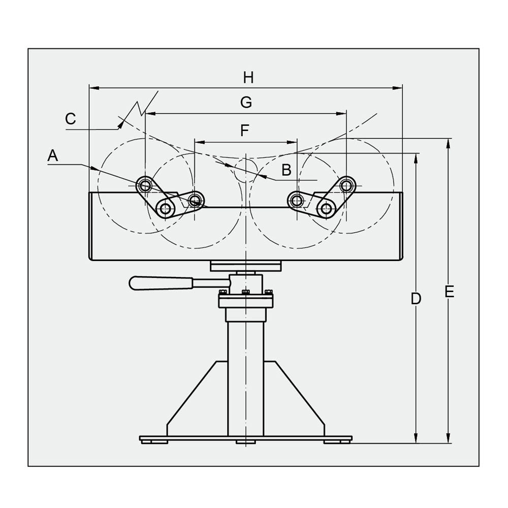 9,900 LBS Capacity 10" to 48" Tube Pipe Rotator Roller Support Stand Turning Welding Positioner