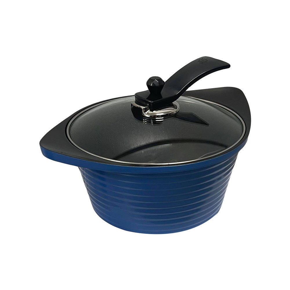 9-1/2'' (24cm) Heavy Gauge 3D  Non-Stick Ceramic Sauce Pot Cookware 4.2L Made in Korea