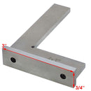 90 Degree Wide Base 4'' x 3" Machinists Work Shop Squares Steel Bevel Edge