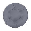 Ground papasan chair cushion, 6-inch thick, tufted design for indoor and outdoor seating