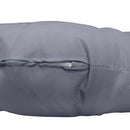 6-inch thick papasan cushion on black rattan chair for indoor or outdoor use