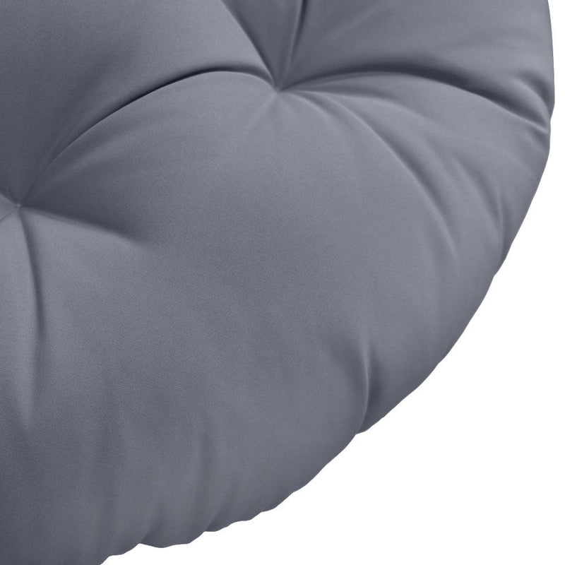 AD001 48" x 6" Round Papasan Ottoman Cushion 12 Lbs Fiberfill Polyester Replacement Pillow Floor Seat Swing Chair Outdoor-Indoor