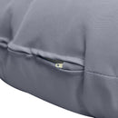 Papasan cushion with zippered cover showing inner filling