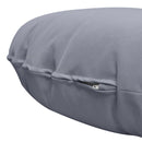 Papasan cushion side view showing stitched seam on fabric