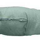 6-inch thick papasan cushion on black rattan chair for indoor or outdoor use