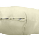 6-inch thick papasan cushion on black rattan chair for indoor or outdoor use