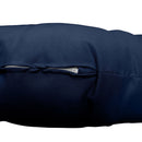 6-inch thick papasan cushion on black rattan chair for indoor or outdoor use