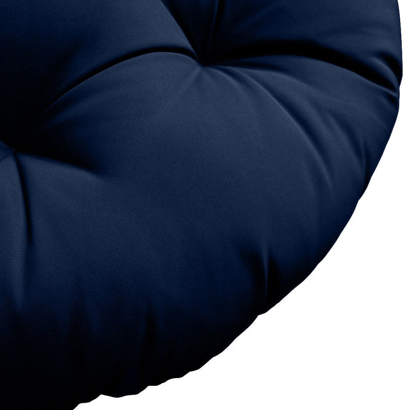 AD101 44" x 6" Round Papasan Ottoman Cushion 10 Lbs Fiberfill Polyester Replacement Pillow Floor Seat Swing Chair Outdoor-Indoor