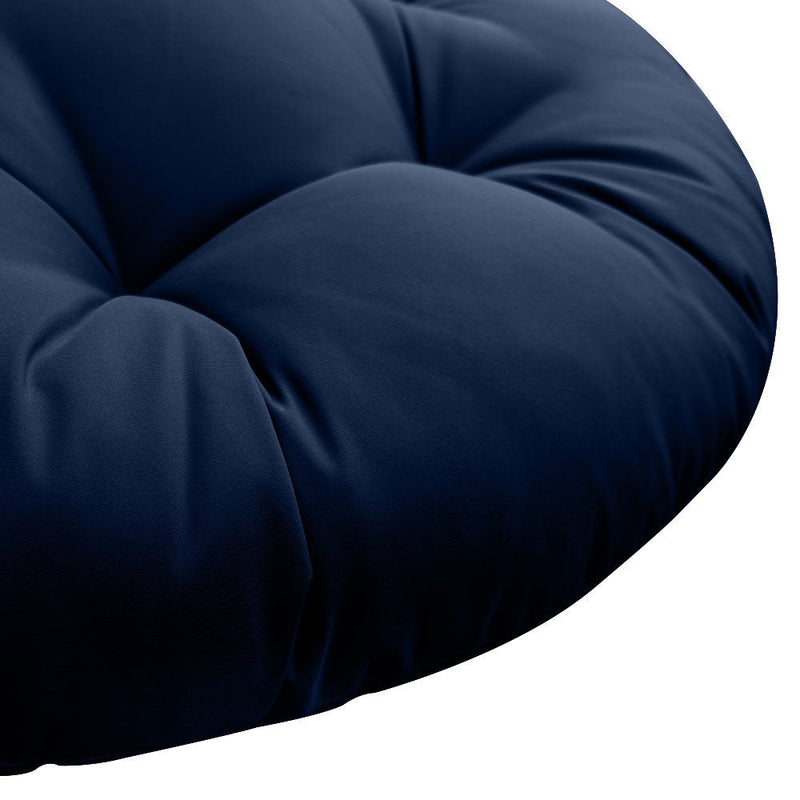 AD101 44" x 6" Round Papasan Ottoman Cushion 10 Lbs Fiberfill Polyester Replacement Pillow Floor Seat Swing Chair Outdoor-Indoor