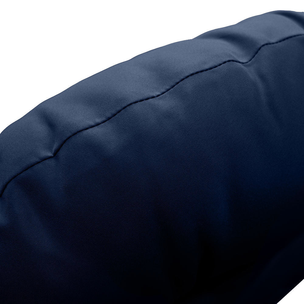 Papasan cushion with zippered cover showing inner filling