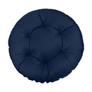 Ground papasan chair cushion, 6-inch thick, tufted design for indoor and outdoor seating