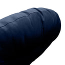 Papasan cushion side view showing stitched seam on fabric