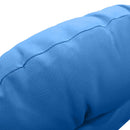 Papasan cushion with zippered cover showing inner filling