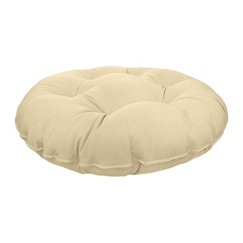 AD103 48" x 6" Round Papasan Ottoman Cushion 12 Lbs Fiberfill Polyester Replacement Pillow Floor Seat Swing Chair Outdoor-Indoor