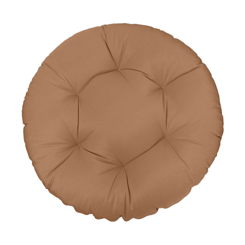 AD104 44" x 6" Round Papasan Ottoman Cushion 10 Lbs Fiberfill Polyester Replacement Pillow Floor Seat Swing Chair Outdoor-Indoor