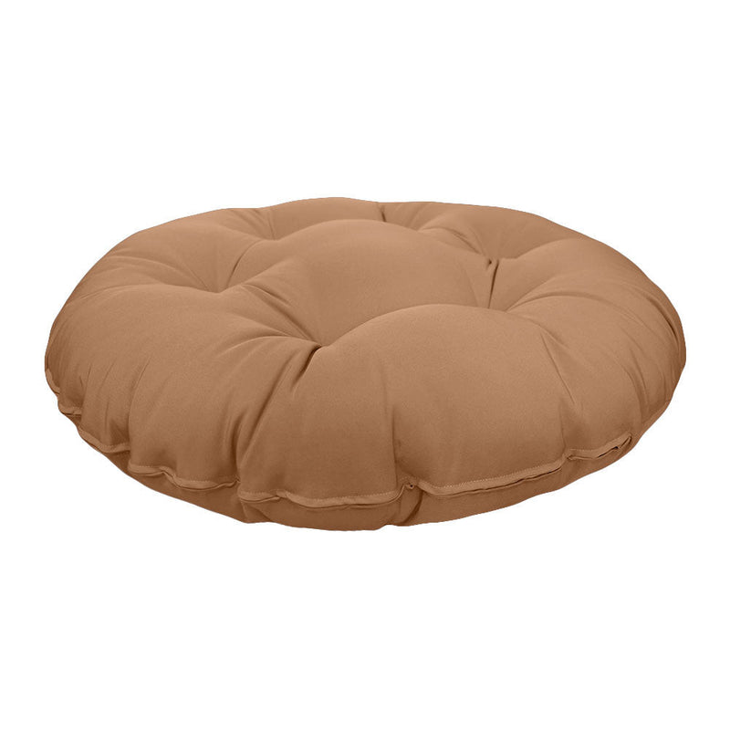 AD104 44" x 6" Round Papasan Ottoman Cushion 10 Lbs Fiberfill Polyester Replacement Pillow Floor Seat Swing Chair Outdoor-Indoor