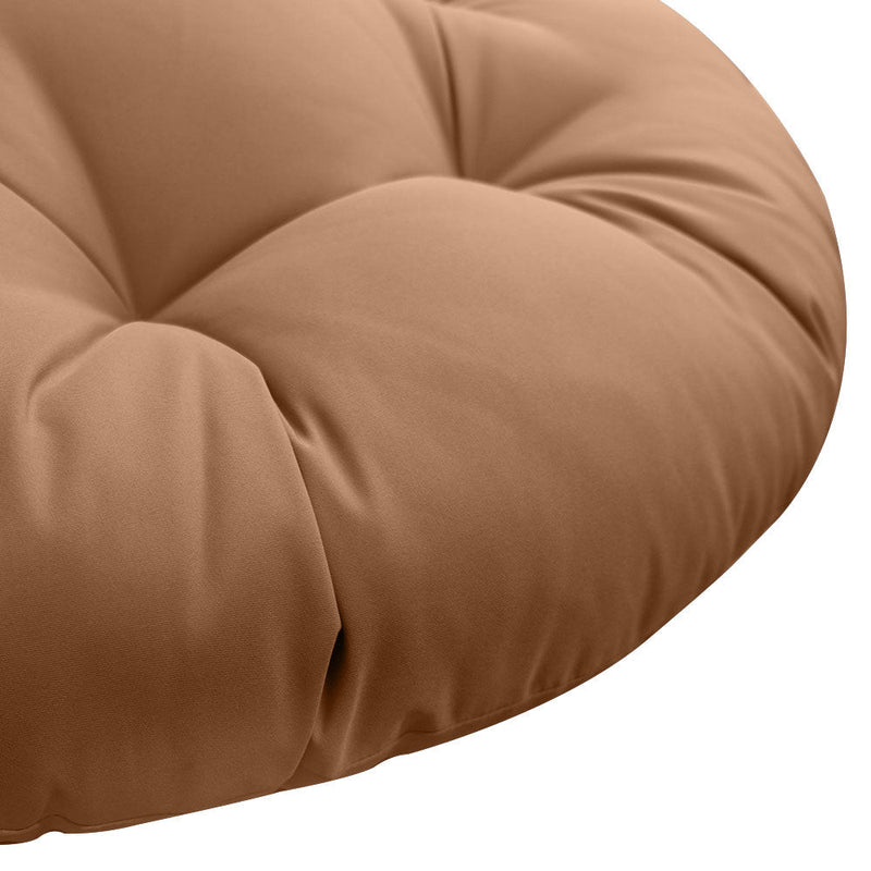 AD104 44" x 6" Round Papasan Ottoman Cushion 10 Lbs Fiberfill Polyester Replacement Pillow Floor Seat Swing Chair Outdoor-Indoor