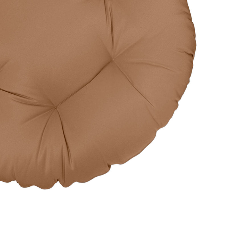 AD104 44" x 6" Round Papasan Ottoman Cushion 10 Lbs Fiberfill Polyester Replacement Pillow Floor Seat Swing Chair Outdoor-Indoor