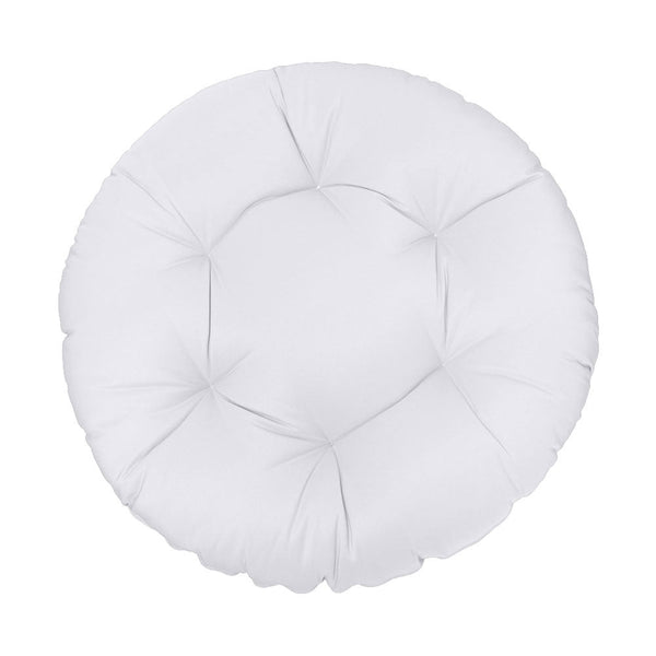 AD105 44" x 6" Round Papasan Ottoman Cushion 10 Lbs Fiberfill Polyester Replacement Pillow Floor Seat Swing Chair Outdoor-Indoor